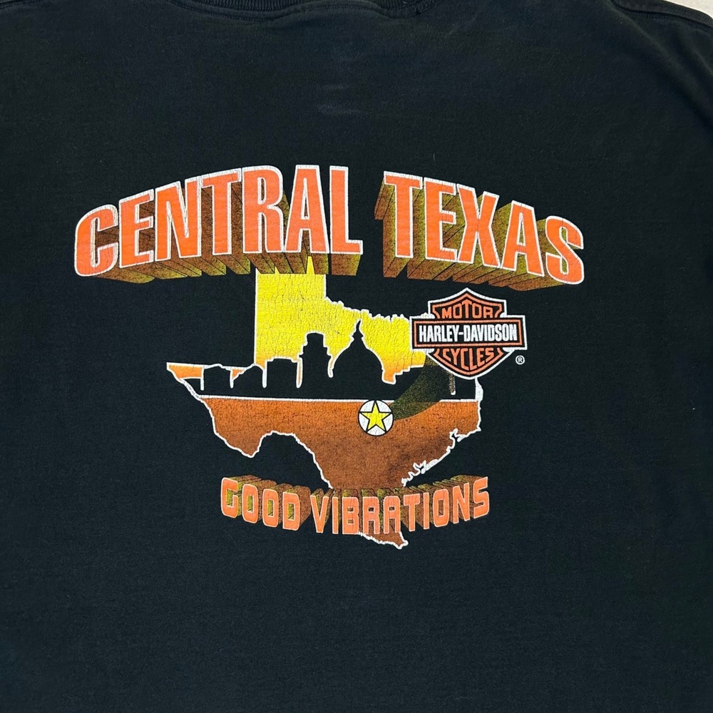 Harley-Davidson Central Texas‎ Austin T-Shirt Size XL Black Good Vibrations